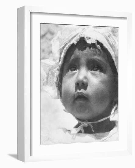 Lupe Rivera Marin, First Daughter of Diego Rivera and Lupe Marin, Mexico City, 1924-Tina Modotti-Framed Photographic Print