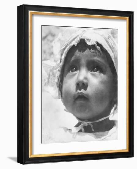 Lupe Rivera Marin, First Daughter of Diego Rivera and Lupe Marin, Mexico City, 1924-Tina Modotti-Framed Photographic Print