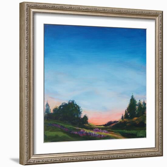 Lupine Evening-Sue Schlabach-Framed Art Print