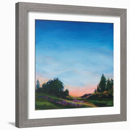 Lupine Evening-Sue Schlabach-Framed Art Print