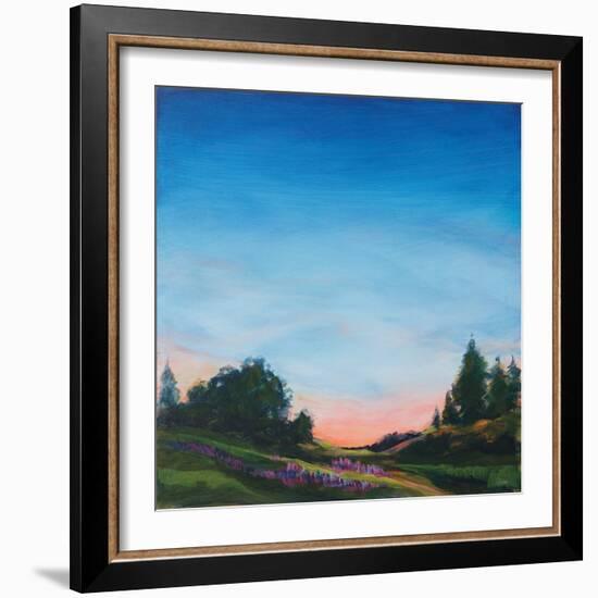 Lupine Evening-Sue Schlabach-Framed Art Print