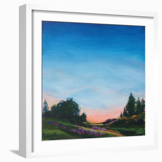 Lupine Evening-Sue Schlabach-Framed Art Print