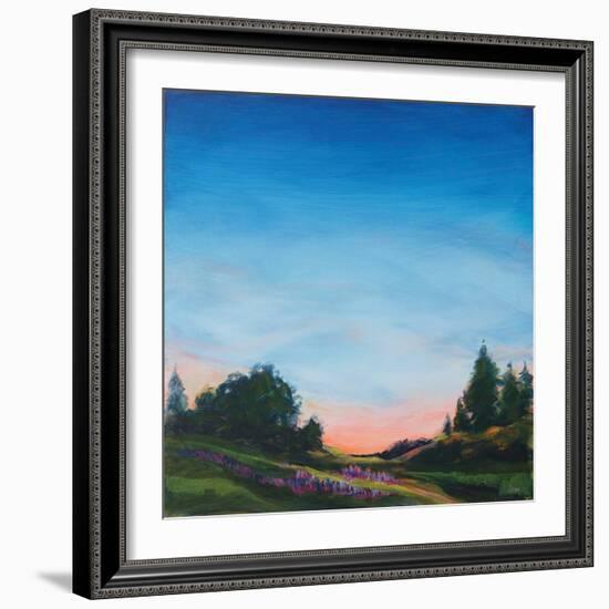 Lupine Evening-Sue Schlabach-Framed Art Print