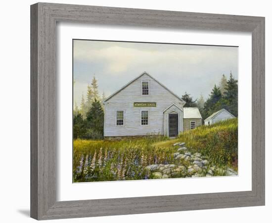 Lupines at the School-Jerry Cable-Framed Giclee Print