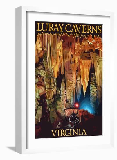 Luray Caverns, Virginia - Discovery-Lantern Press-Framed Art Print