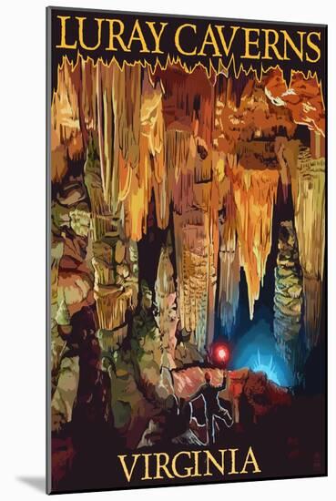 Luray Caverns, Virginia - Discovery-Lantern Press-Mounted Art Print