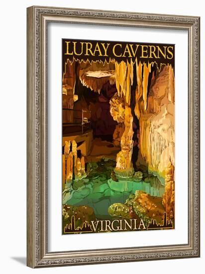 Luray Caverns, Virginia - Wishing Well-Lantern Press-Framed Art Print