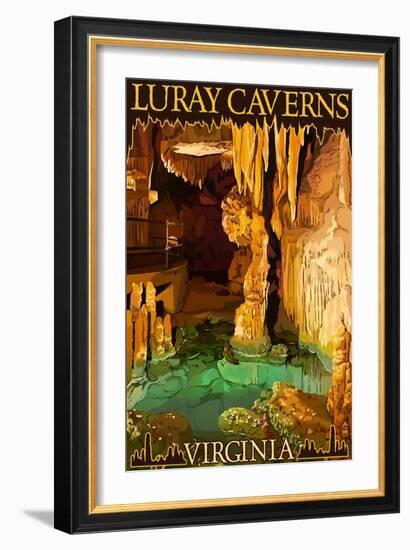 Luray Caverns, Virginia - Wishing Well-Lantern Press-Framed Art Print