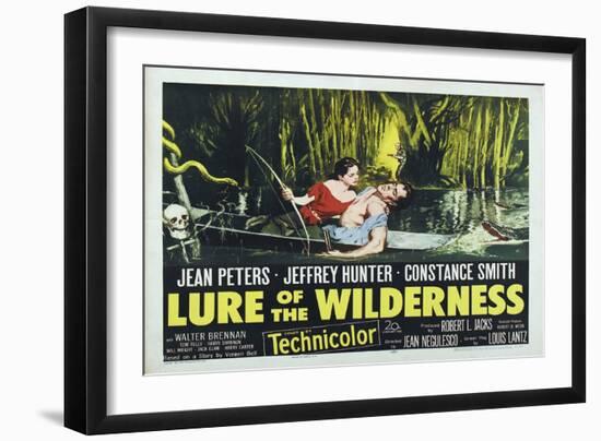 Lure of the Wilderness, UK Movie Poster, 1952-null-Framed Art Print