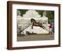 Lusitano Horse, Man Training Stallion In Dressage Steps, The High Leap-Carol Walker-Framed Photographic Print