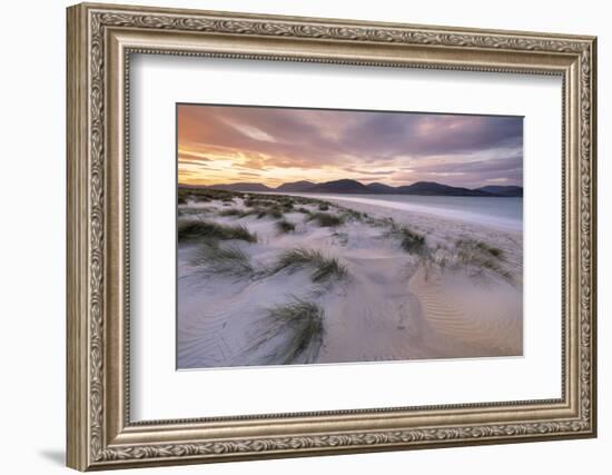 Luskentye beach at sunrise, Outer Hebrides, Scotland, UK-Ross Hoddinott-Framed Photographic Print