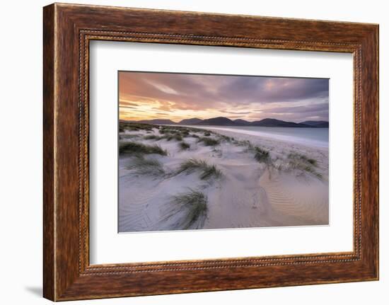 Luskentye beach at sunrise, Outer Hebrides, Scotland, UK-Ross Hoddinott-Framed Photographic Print