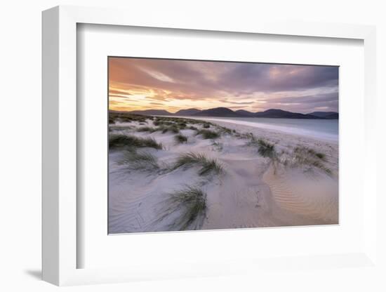 Luskentye beach at sunrise, Outer Hebrides, Scotland, UK-Ross Hoddinott-Framed Photographic Print