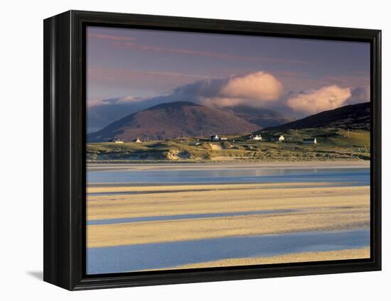 Luskentyre Bay, Tidal Area at Low Tide, South Harris, Outer Hebrides, Scotland, United Kingdom-Patrick Dieudonne-Framed Premier Image Canvas