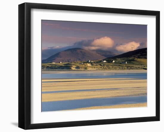 Luskentyre Bay, Tidal Area at Low Tide, South Harris, Outer Hebrides, Scotland, United Kingdom-Patrick Dieudonne-Framed Photographic Print