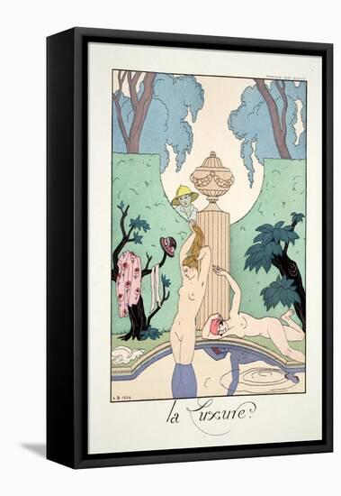 Lust, from 'Falbalas and Fanfreluches, Almanach des Modes Présentes, Passées et Futures', 1925-Georges Barbier-Framed Premier Image Canvas