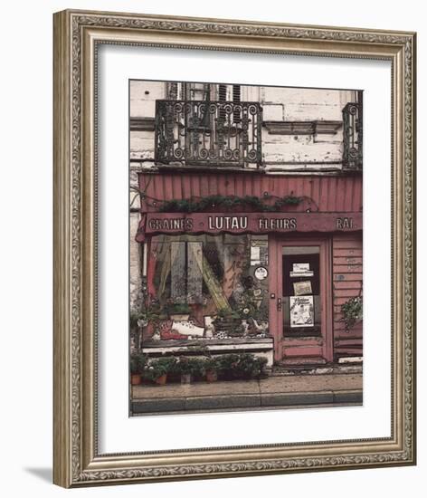 Lutau Fleurs Store on the Street-Richard Sutton-Framed Art Print