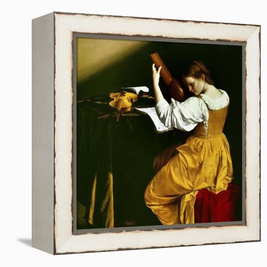 Lute Player, C. 1626-Orazio Gentileschi-Framed Premier Image Canvas