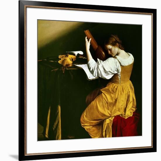 Lute Player, C. 1626-Orazio Gentileschi-Framed Giclee Print