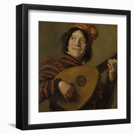 Lute Players, the Fool-Frans Hals-Framed Art Print