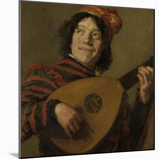 Lute Players, the Fool-Frans Hals-Mounted Art Print