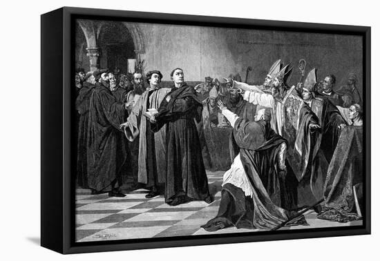 Luther at the Diet of Worms, 1882-Emile Delperee-Framed Premier Image Canvas