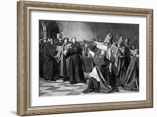 Luther at the Diet of Worms, 1882-Emile Delperee-Framed Giclee Print