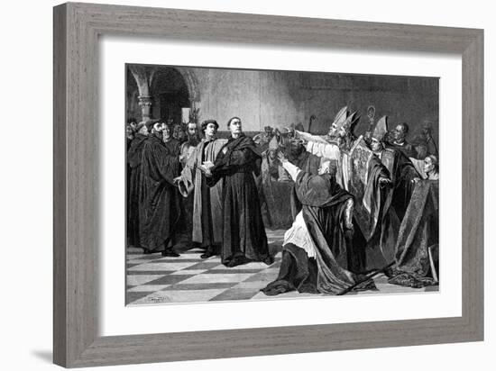 Luther at the Diet of Worms, 1882-Emile Delperee-Framed Giclee Print