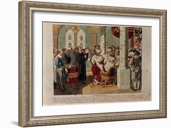 Luther at the Diet of Worms-German School-Framed Giclee Print