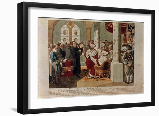 Luther at the Diet of Worms-German School-Framed Giclee Print