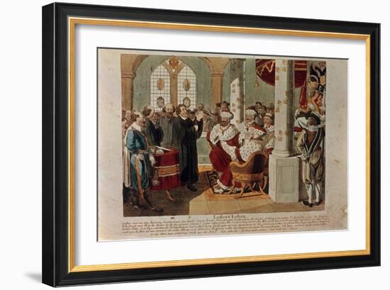 Luther at the Diet of Worms-German School-Framed Giclee Print