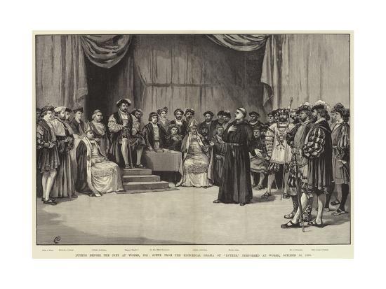 luther before the diet at worms giclee print by frank dadd art com