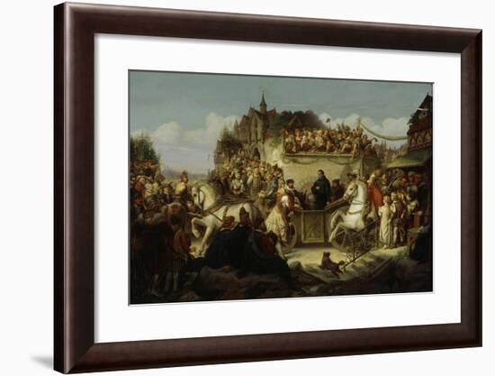 Luther on the Way to the Diet of Worms, April 1521, C.1850-65-August Viereck-Framed Giclee Print