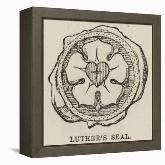 Luther's Seal-null-Framed Premier Image Canvas