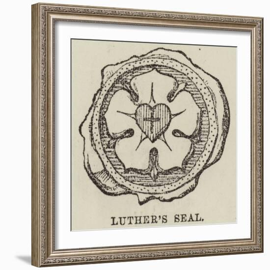 Luther's Seal-null-Framed Giclee Print