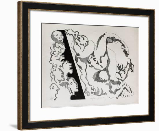 Lutte-André Fougeron-Framed Limited Edition