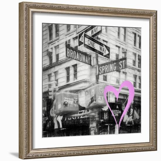 Luv Collection - New York City - Broadway Signs-Philippe Hugonnard-Framed Art Print