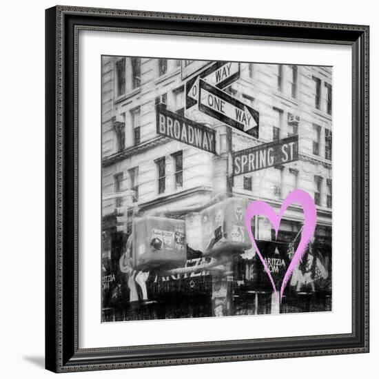 Luv Collection - New York City - Broadway Signs-Philippe Hugonnard-Framed Art Print