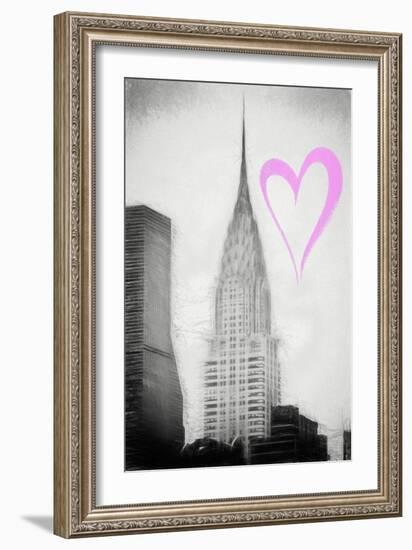 Luv Collection - New York City - Chrysler Building II-Philippe Hugonnard-Framed Art Print