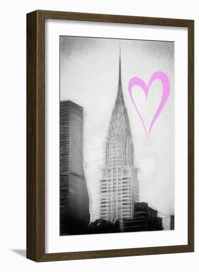 Luv Collection - New York City - Chrysler Building II-Philippe Hugonnard-Framed Art Print