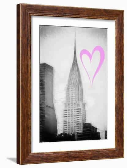 Luv Collection - New York City - Chrysler Building II-Philippe Hugonnard-Framed Art Print