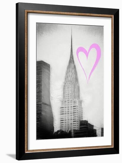 Luv Collection - New York City - Chrysler Building II-Philippe Hugonnard-Framed Art Print