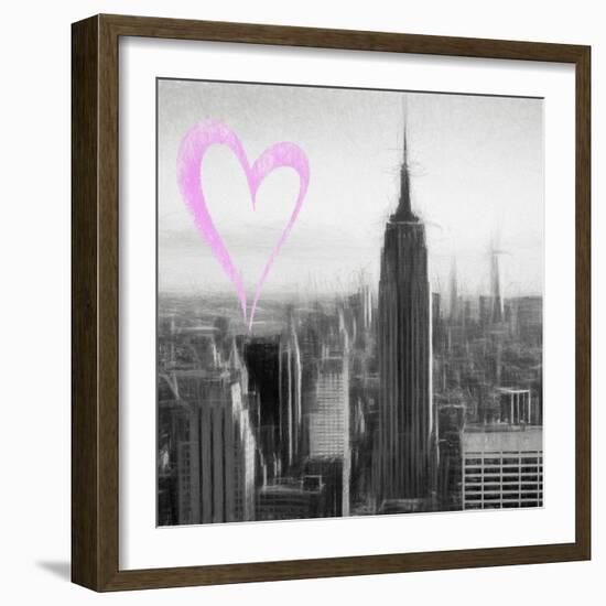 Luv Collection - New York City - Downtown City II-Philippe Hugonnard-Framed Art Print