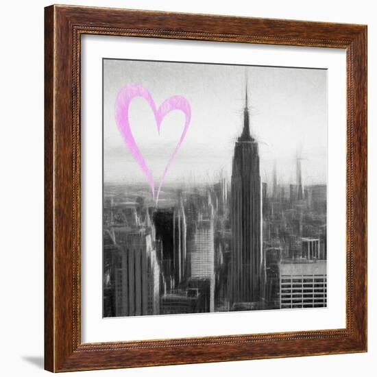 Luv Collection - New York City - Downtown City II-Philippe Hugonnard-Framed Art Print