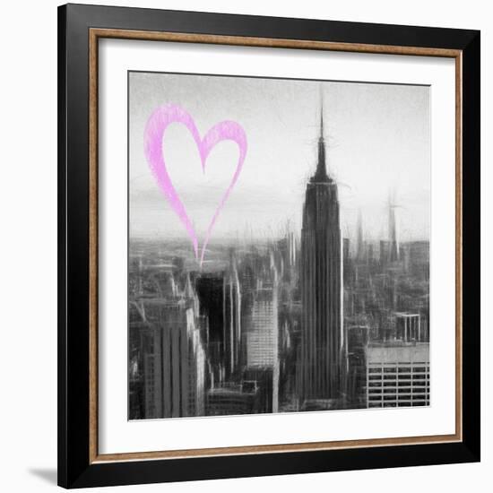 Luv Collection - New York City - Downtown City II-Philippe Hugonnard-Framed Art Print