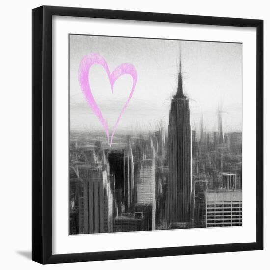 Luv Collection - New York City - Downtown City II-Philippe Hugonnard-Framed Art Print