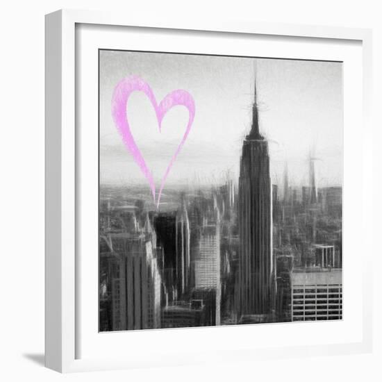 Luv Collection - New York City - Downtown City II-Philippe Hugonnard-Framed Art Print