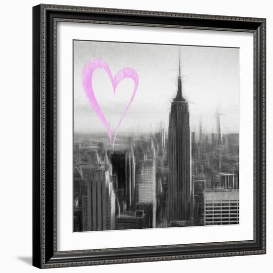 Luv Collection - New York City - Downtown City II-Philippe Hugonnard-Framed Art Print