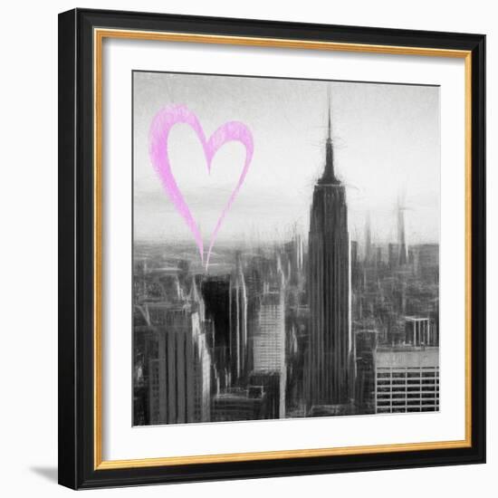 Luv Collection - New York City - Downtown City II-Philippe Hugonnard-Framed Art Print