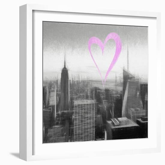 Luv Collection - New York City - Downtown City IV-Philippe Hugonnard-Framed Art Print